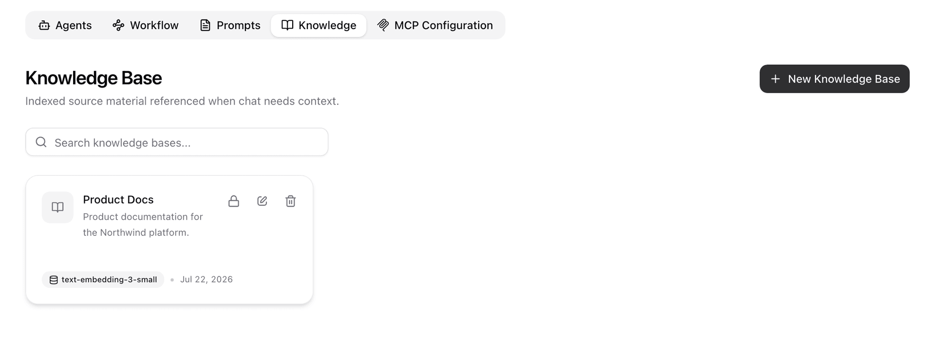 Knowledge bases with document counts