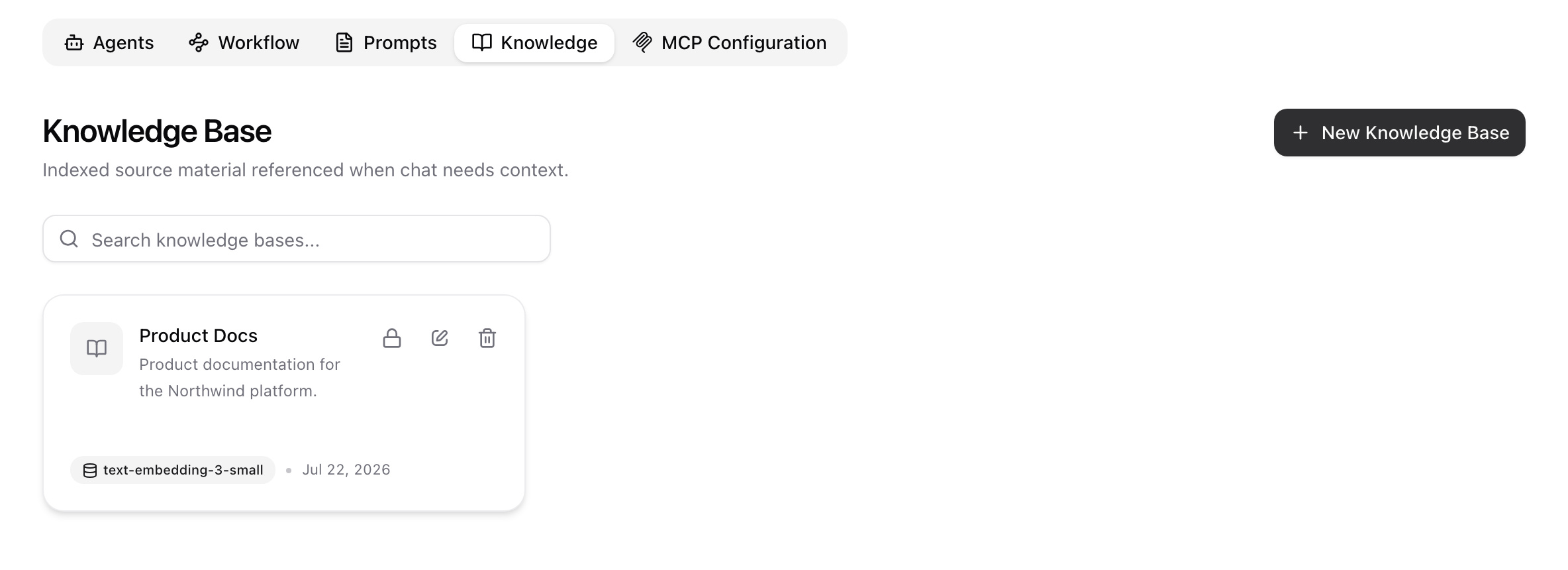 Knowledge bases with document counts